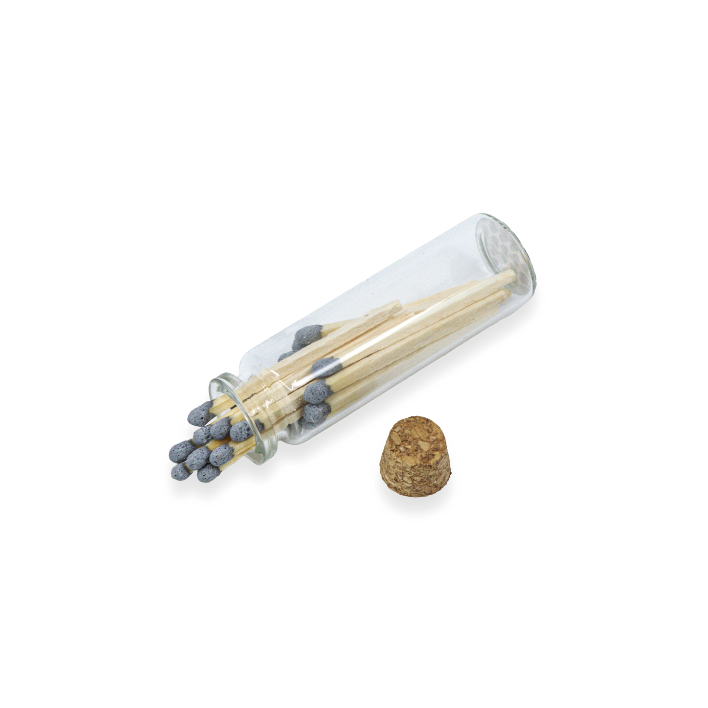 Small Match Bottles - Safety Matches in Jars with Striker: Mixed Colors / 40 Matchsticks Jar