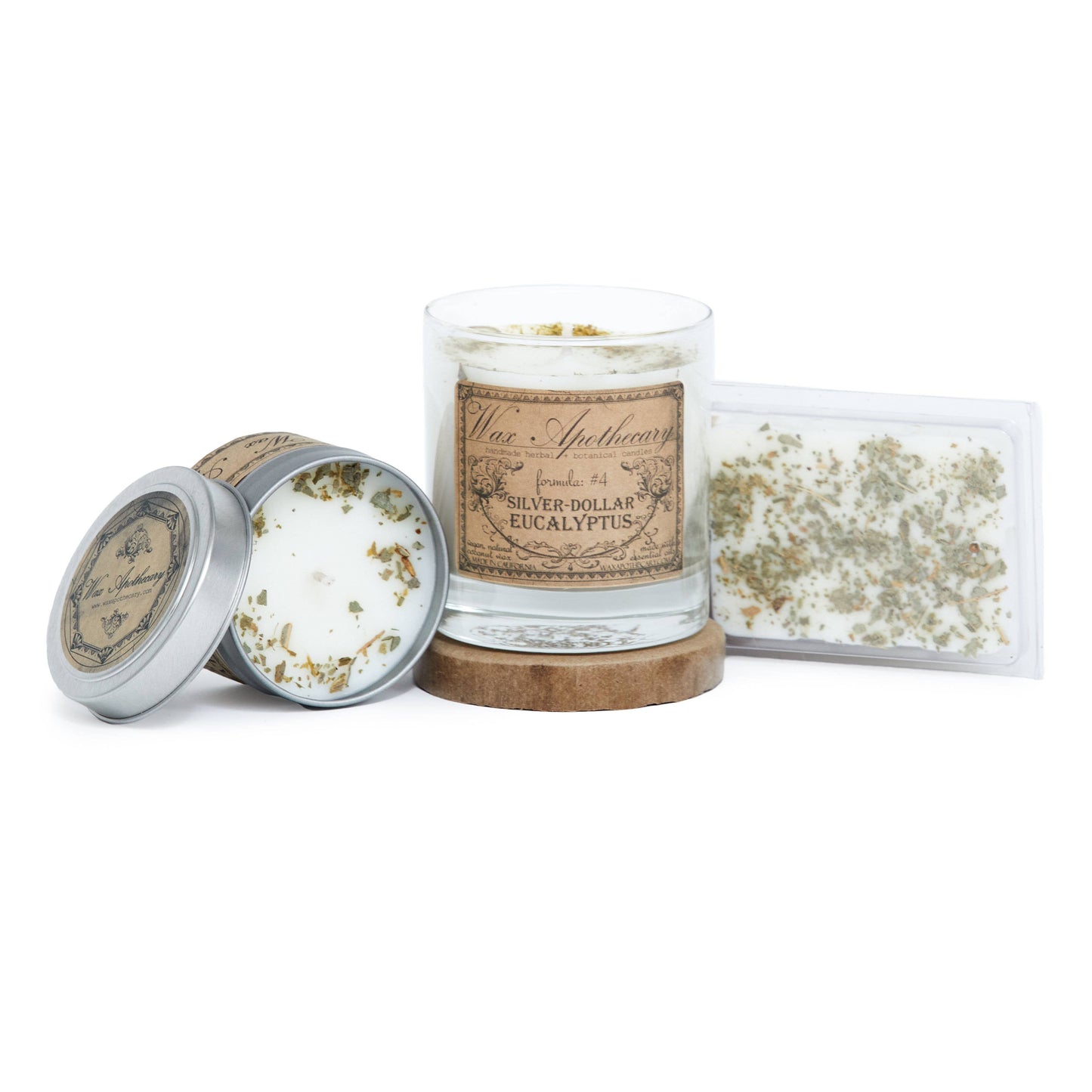 Silver-Dollar Eucalyptus Botanical Travel Tin Candle 4oz