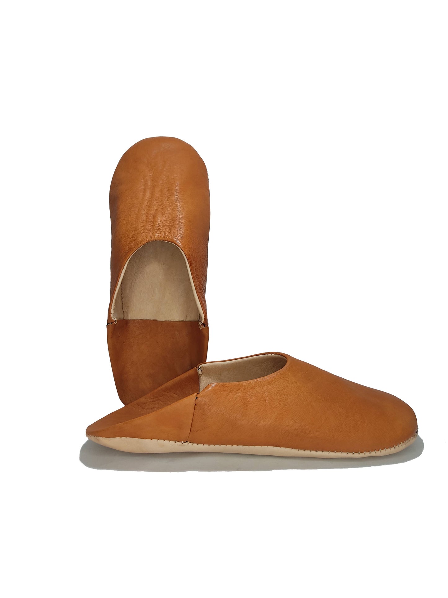 Womens Moroccan Babouche Slippers Handmade from Soft Organic: UK 6 / US 7.5 / 39 EU
