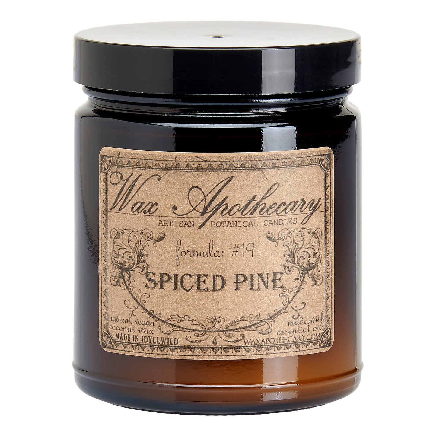 Spiced Pine 6oz Candle in Amber Glass Jar 🎄Christmas Fav!
