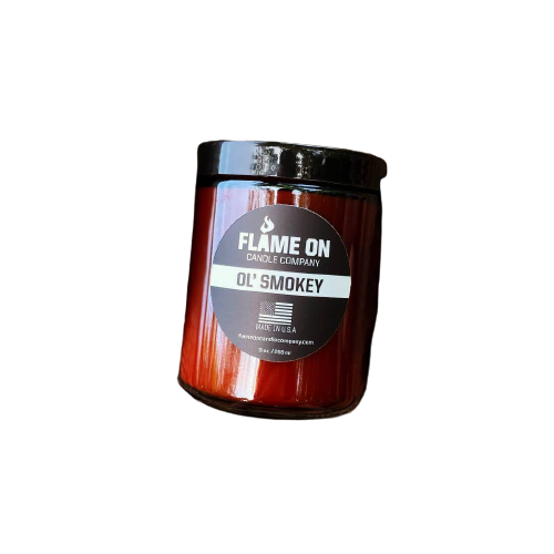 Flame On Ol’ Smokey Cherry Tobacco Candle