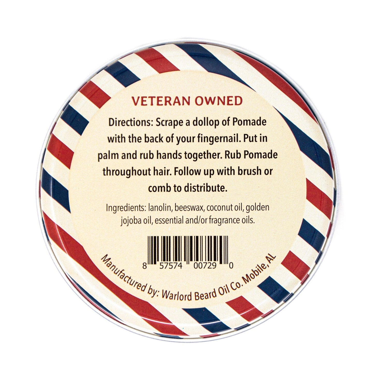 Warlord Classic Hair Pomade – Barbershop: 4 oz