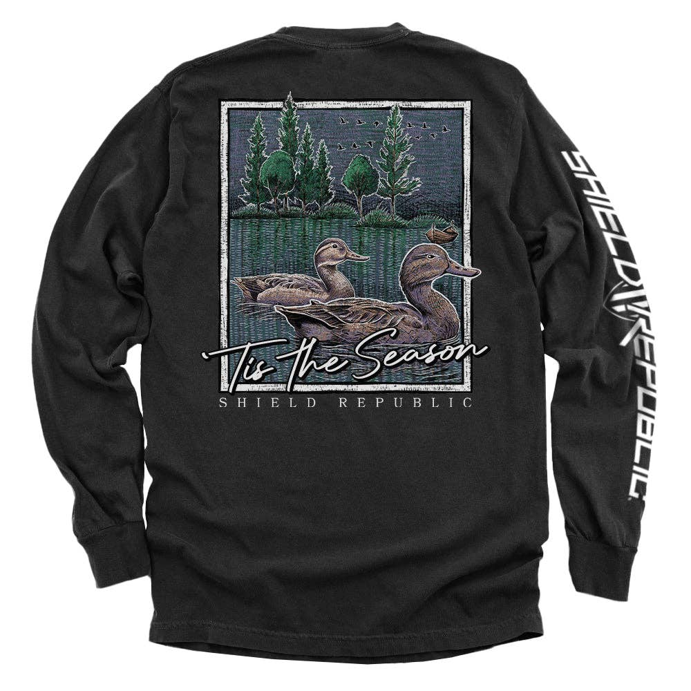 Tis the Season Duck: Bay / L / Comfort Colors Pocket Tee