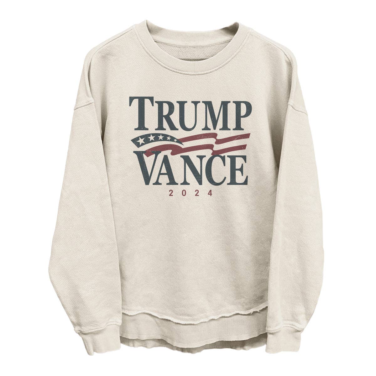 Trump Vance 2024 Vintage (Front): Ivory / M / Comfort Colors Tee