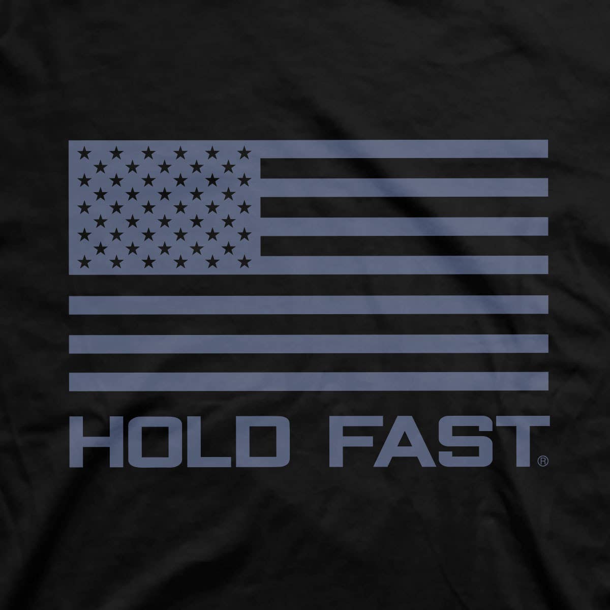 HOLD FAST Mens T-Shirt JFK Flag: 2X-Large / Black