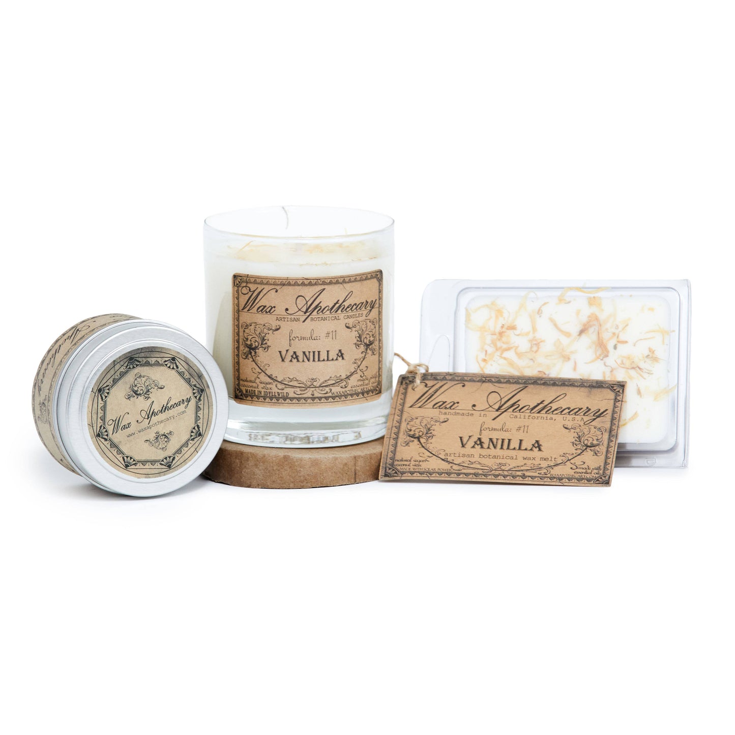 Vanilla Botanical Travel Tin Candle 4oz