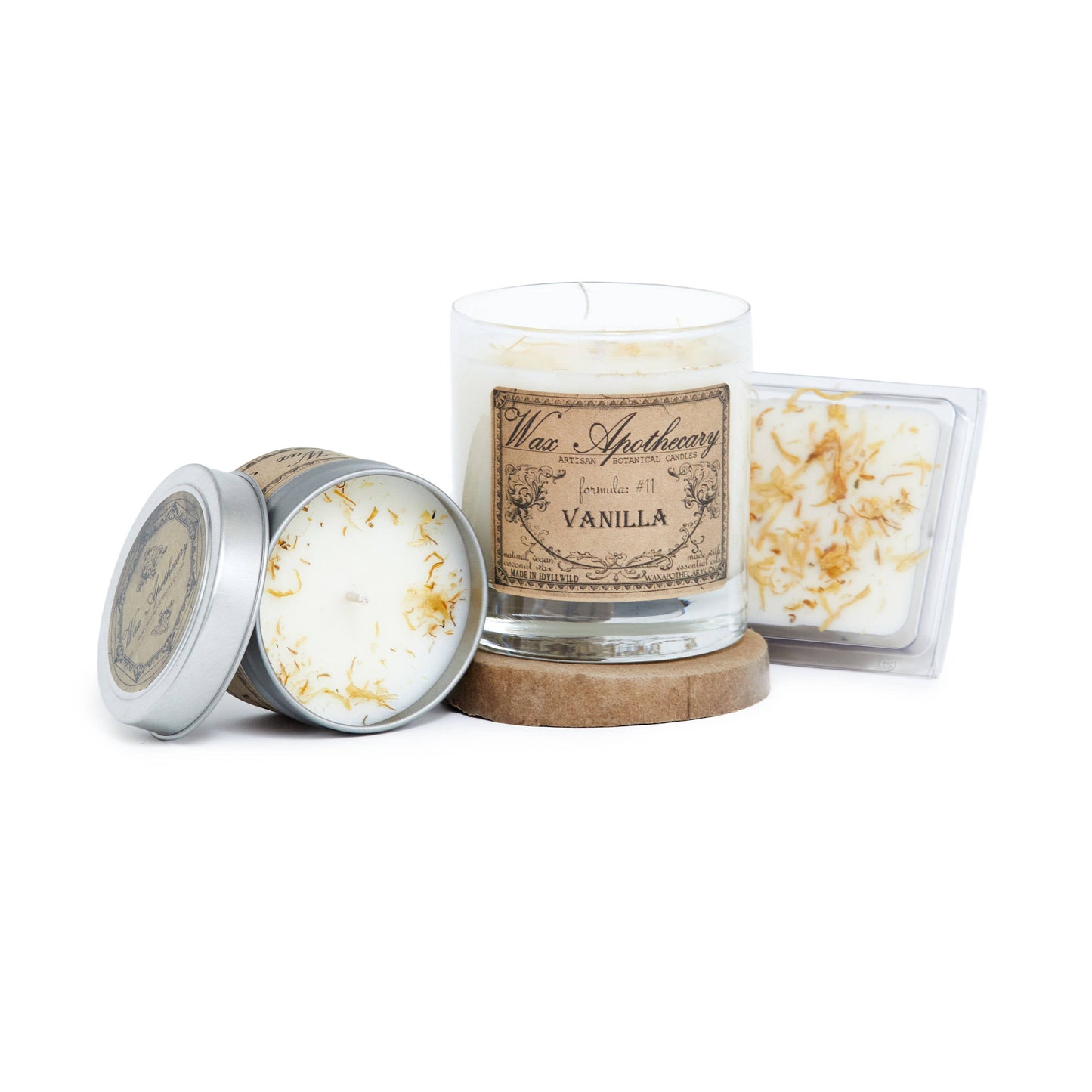 Vanilla Botanical Travel Tin Candle 4oz