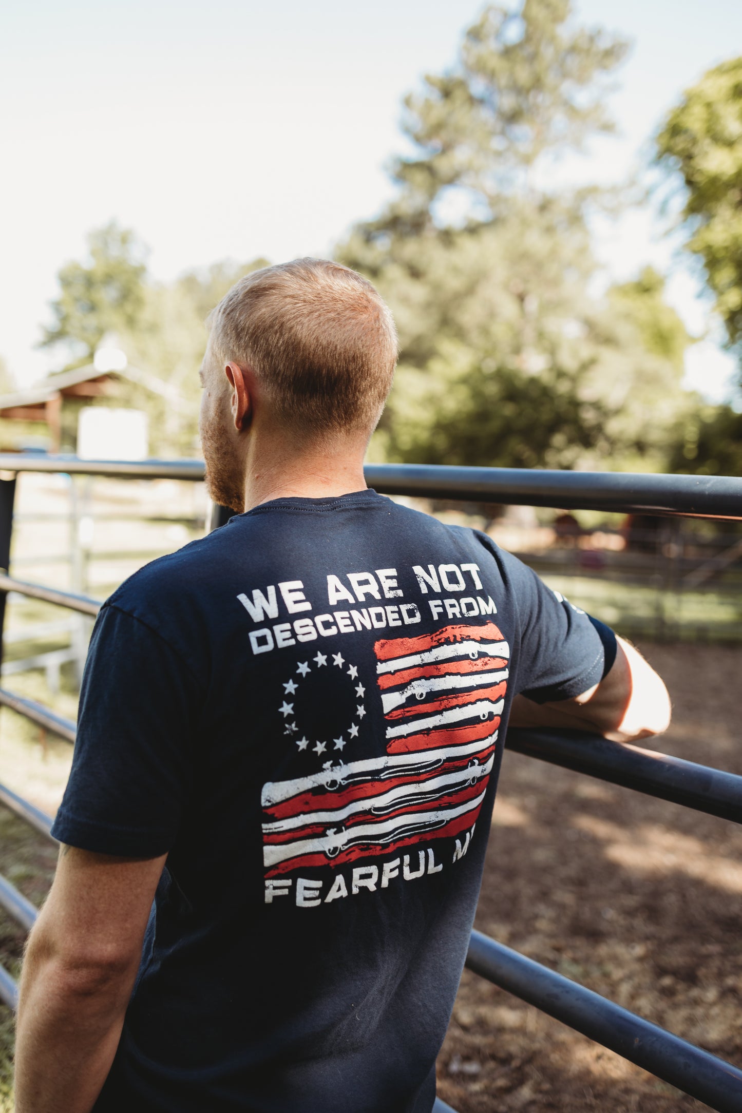We Are Not Descended From Fearful Men tshirt