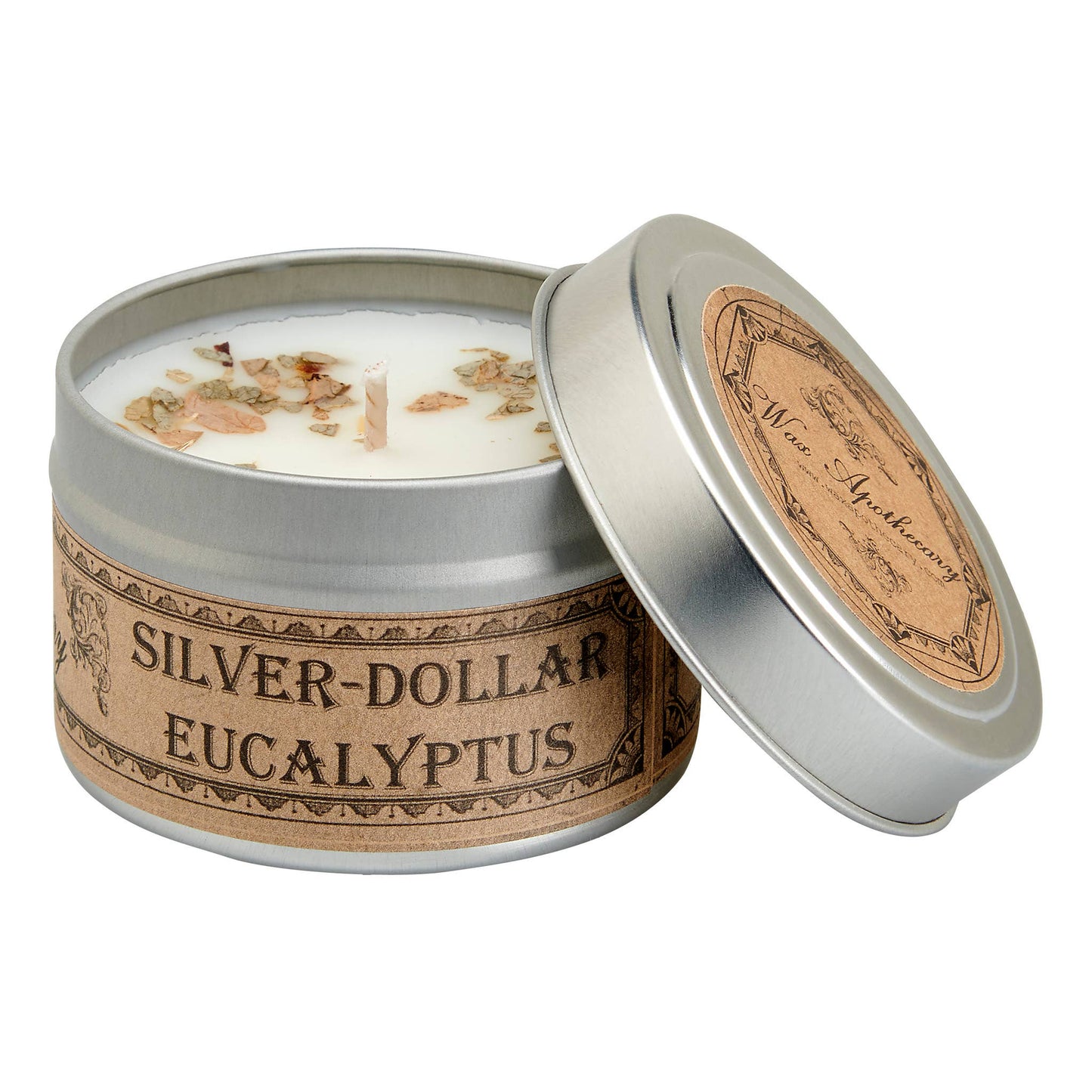 Silver-Dollar Eucalyptus Botanical Travel Tin Candle 4oz