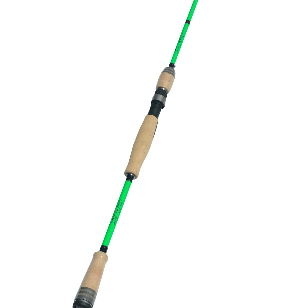 Bonehead Tackle Carbon Fiber Spinning Rod 8' (GREEN)