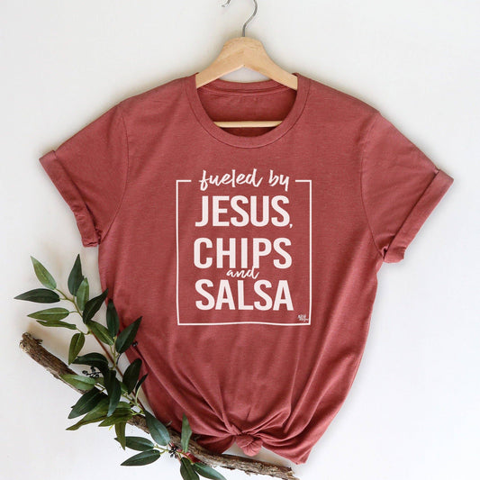 Fueled by Jesus, Chips & Salsa Graphic Tee