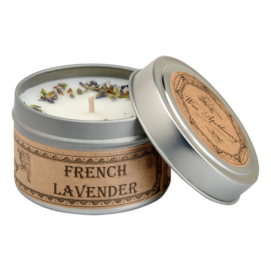 French Lavender Botanical Travel Tin Candle 4oz