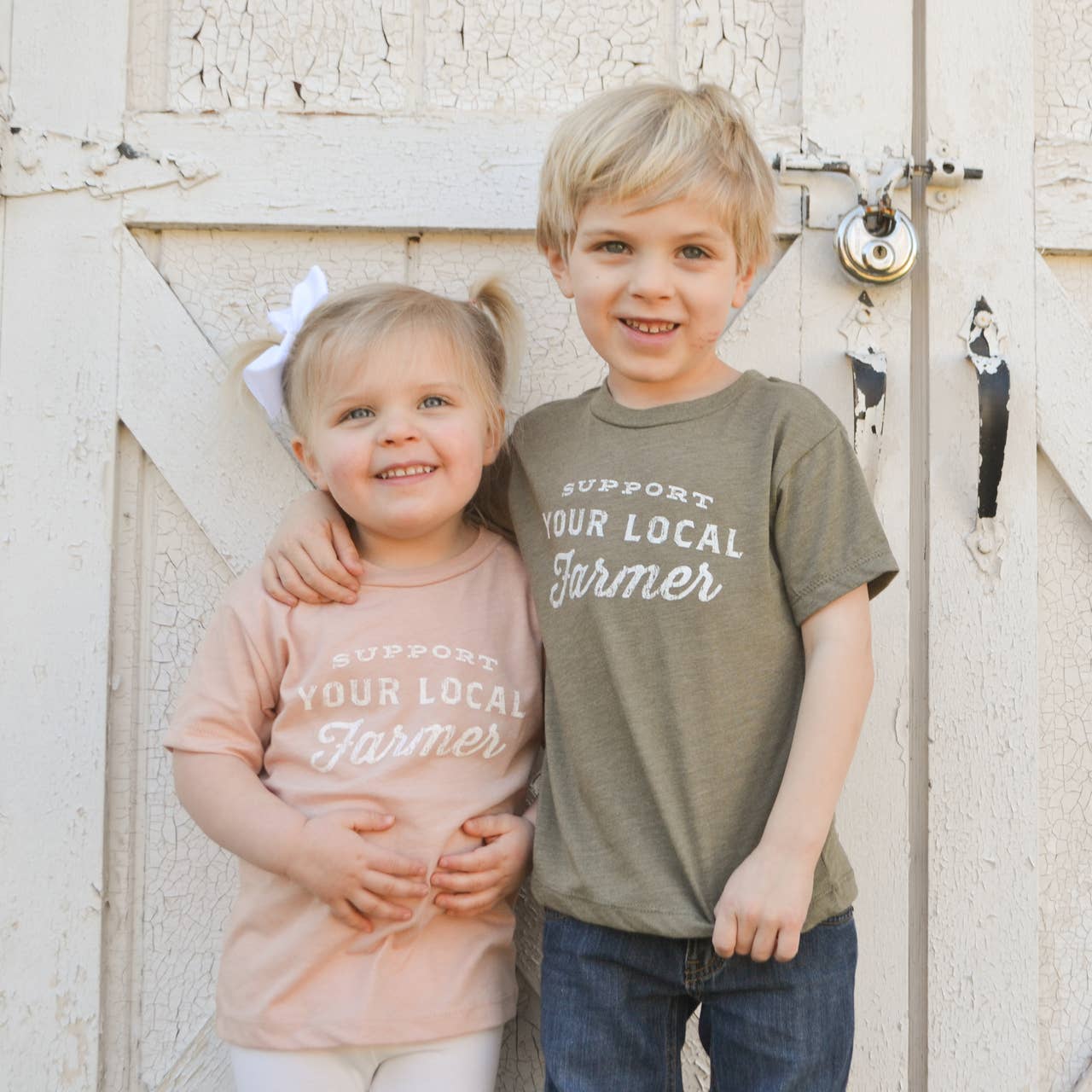 Support Your Local Farmer (Olive) - Toddler Tee: 4T