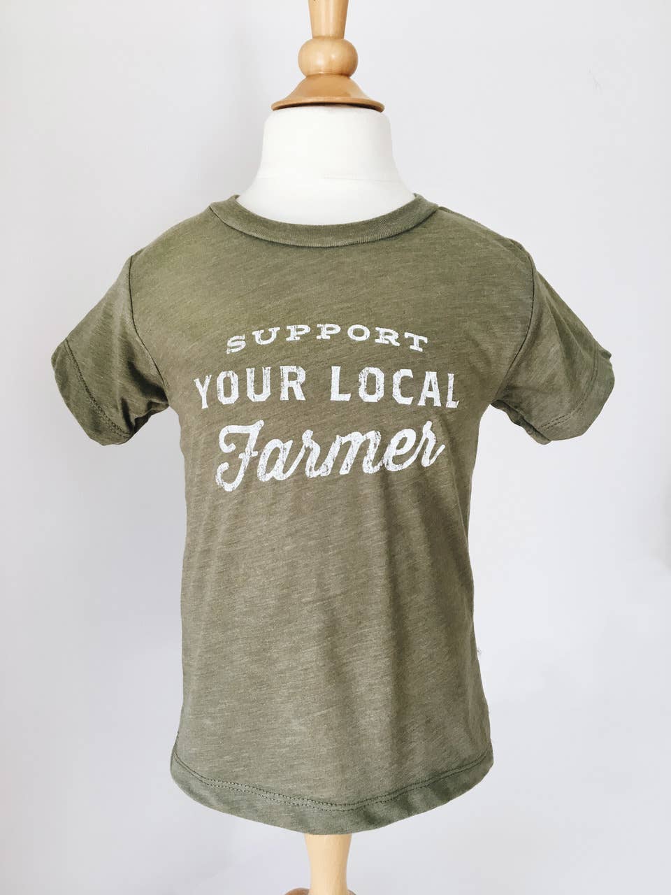 Support Your Local Farmer (Olive) - Toddler Tee: 5/6T