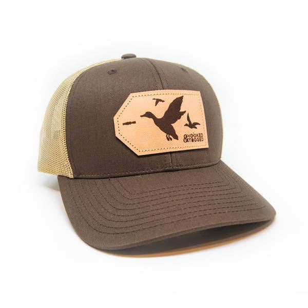 H&T Duck Patch Hat - (Curved-Brim): Loden/ Loden