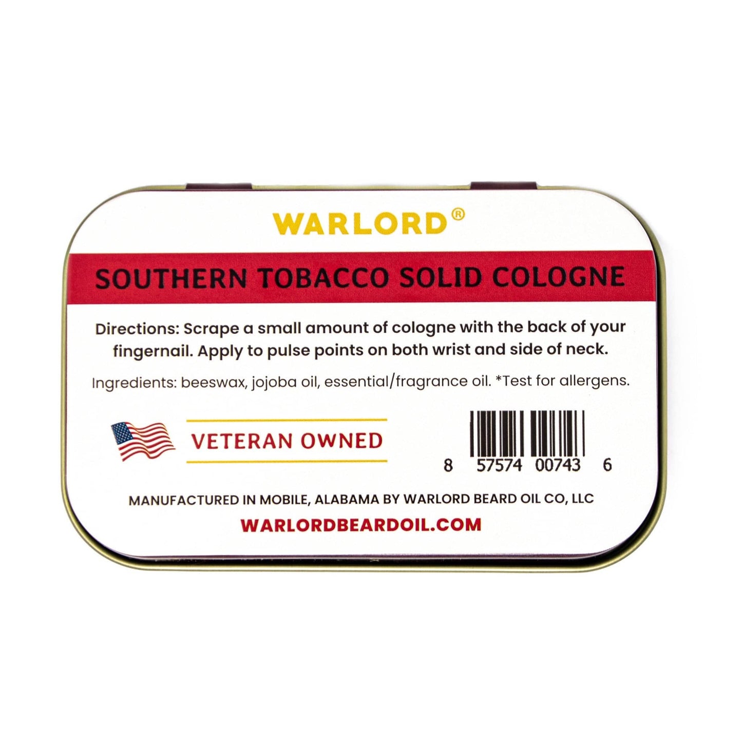 Solid Cologne: 2 oz