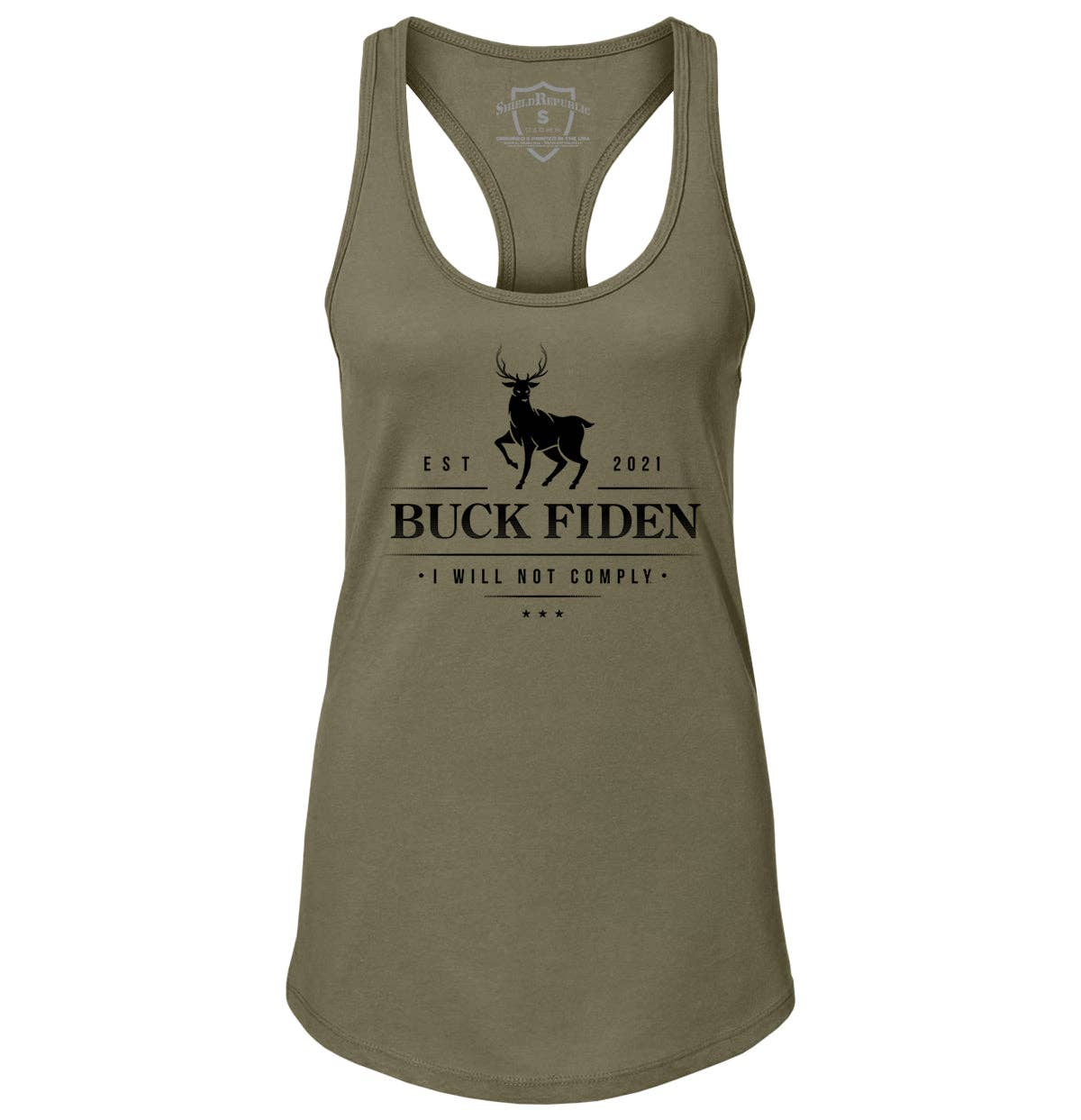 Buck Fiden: Tee / Military Green / 2XL