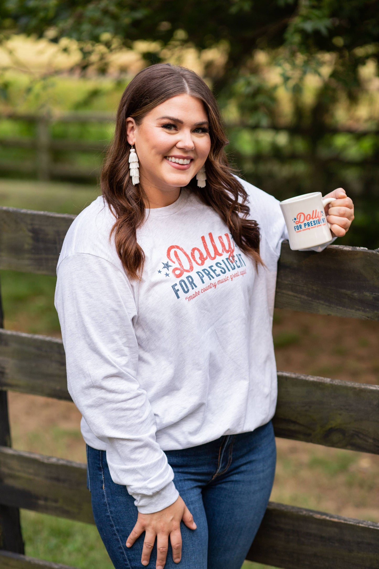 Dolly for President - Long Sleeve - Shirt: M