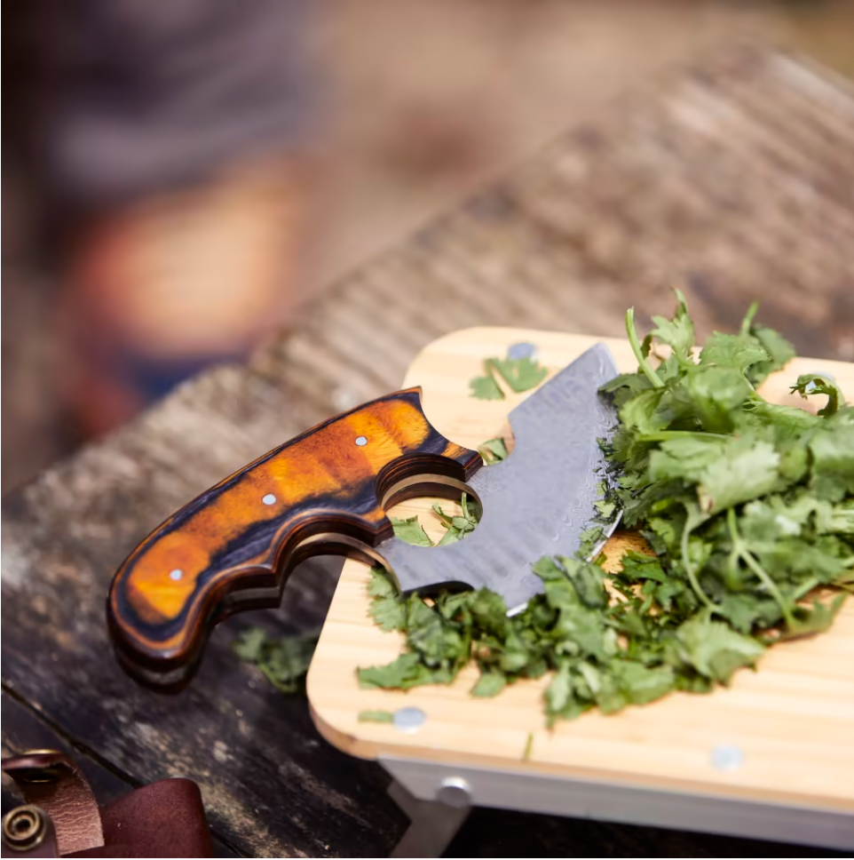 Titan Custom Alaskan Ulu style blade, perfect for outdoors a