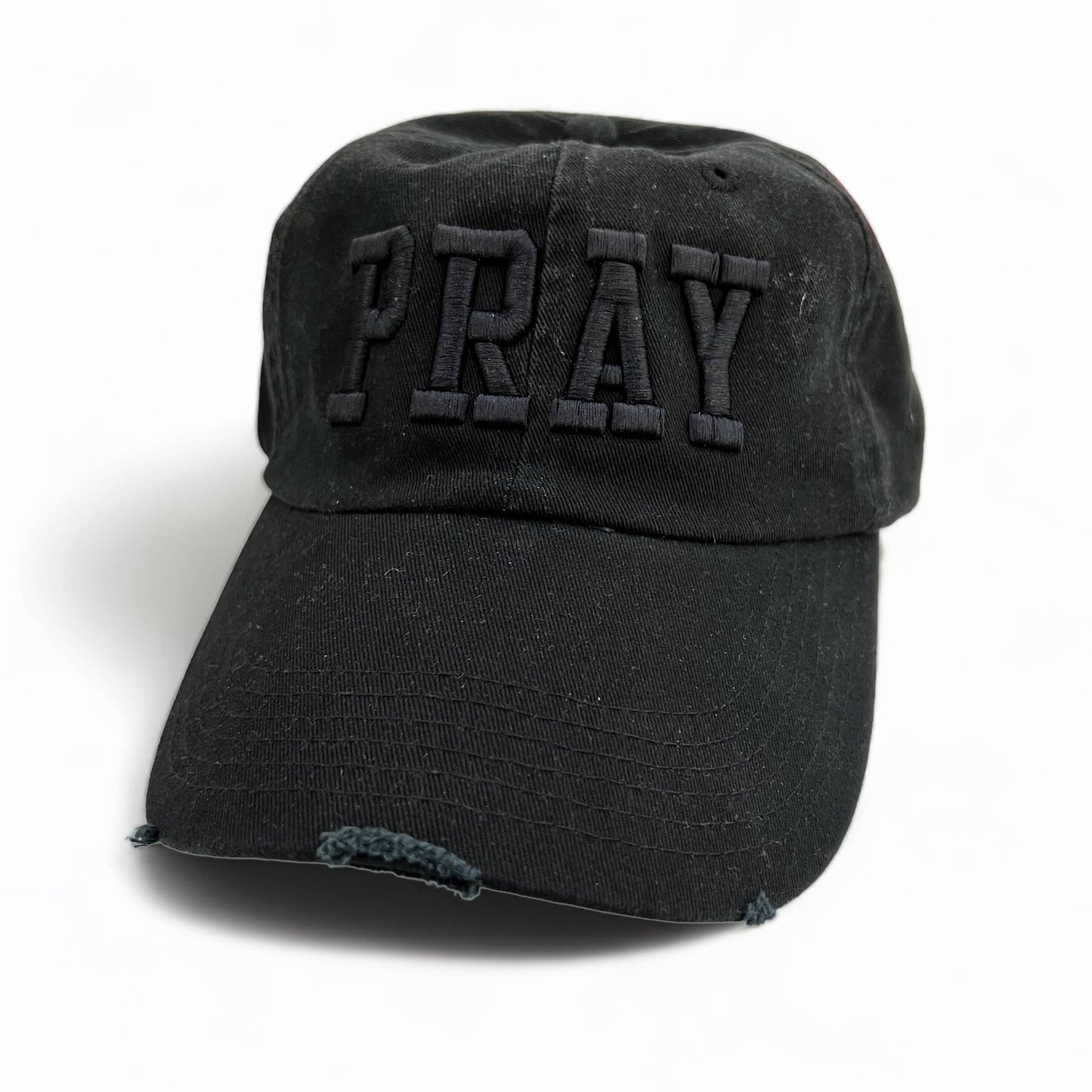 Pray Black Baseball Hat - (Pack of 4)