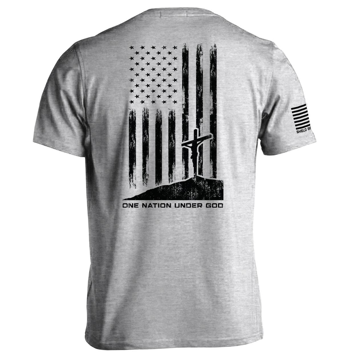 One Nation Under God: Sport Grey / S / Tee