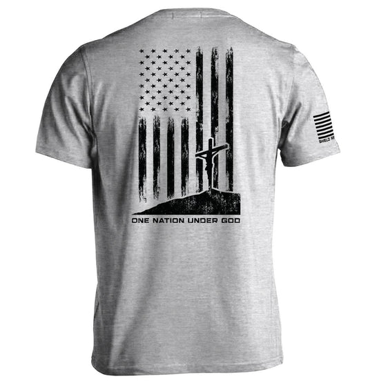 One Nation Under God: Sport Grey / M / Tee