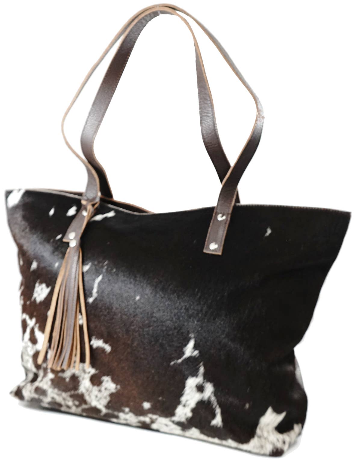 Women cowhide bag 501: BROWN