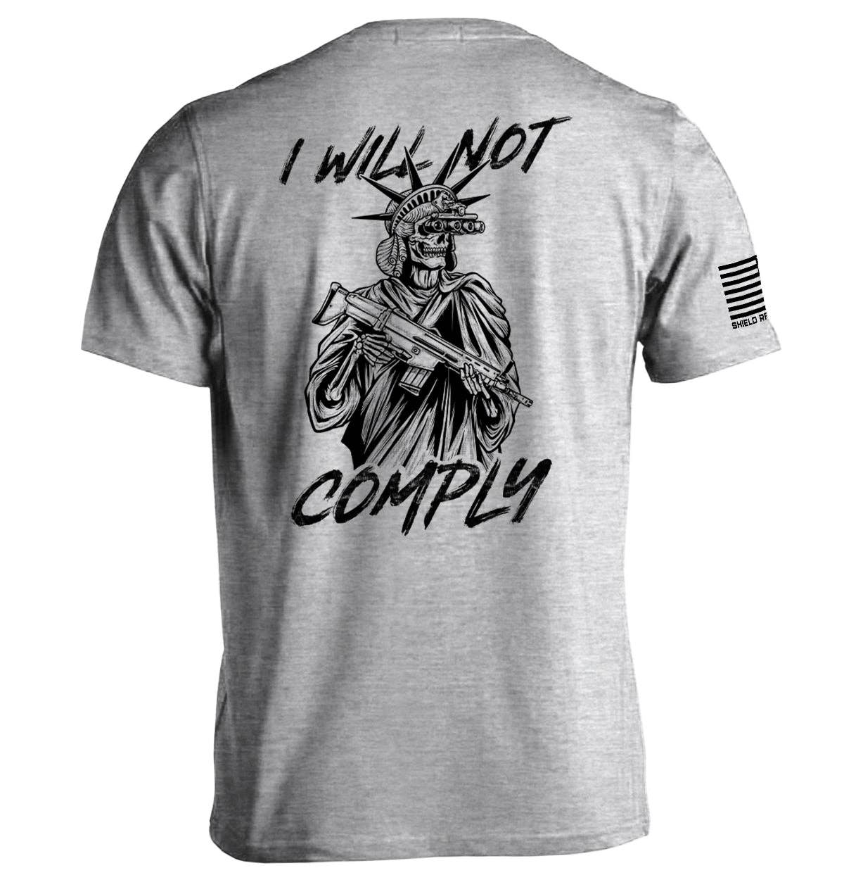 I Will Not Comply: Tan / S / Tee