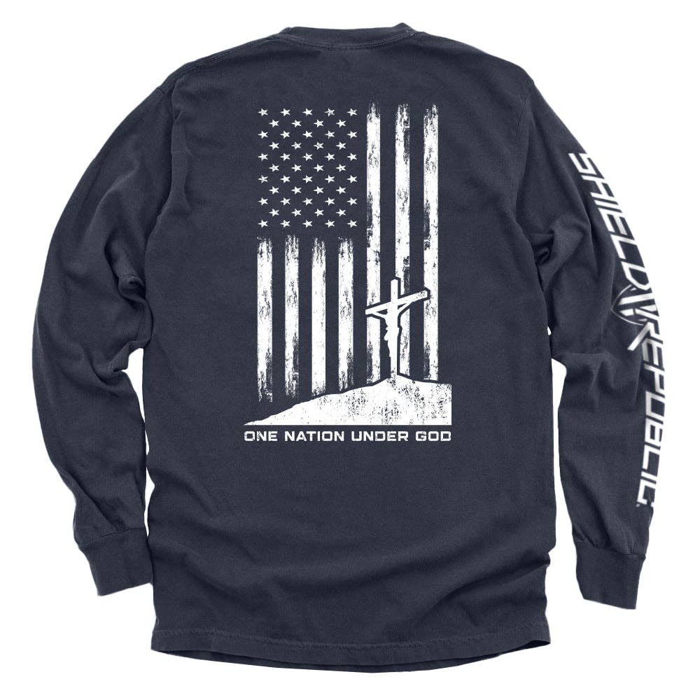 One Nation Under God: Sport Grey / L / Tee