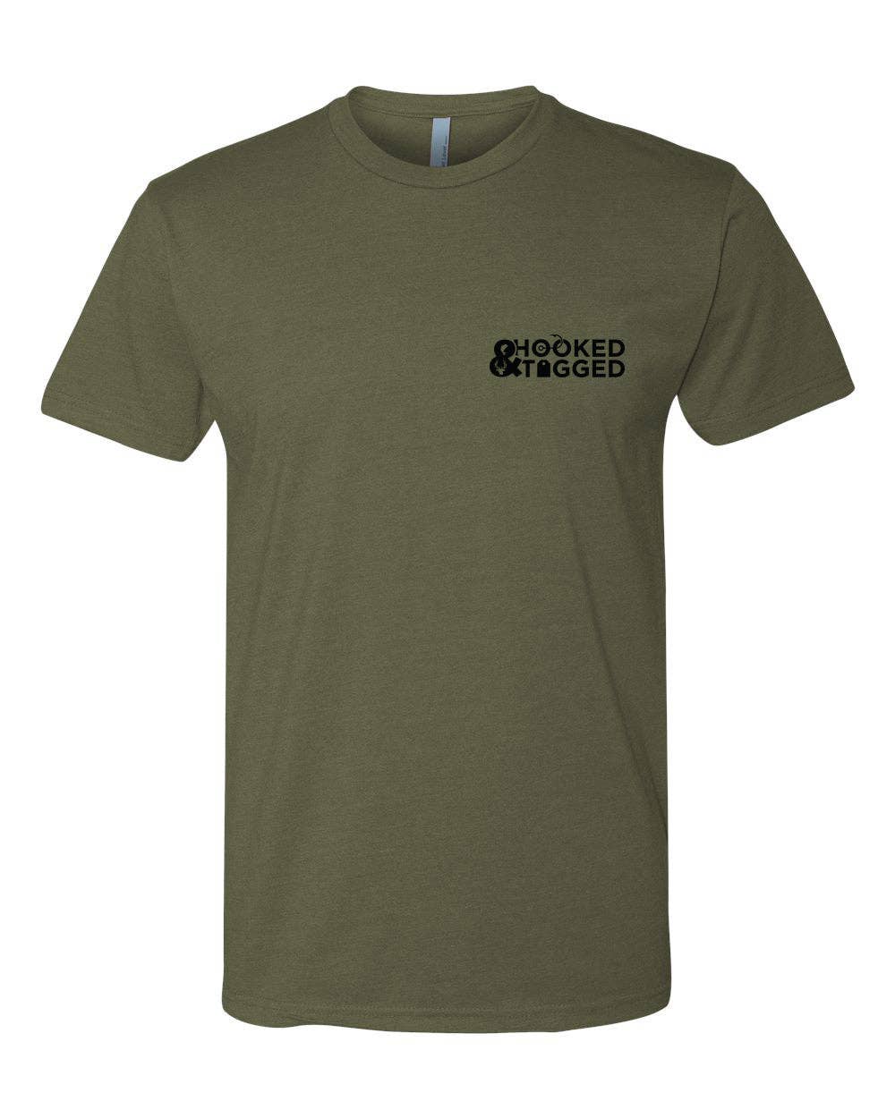 H&T Turkey T-Shirt: Military Green / Large