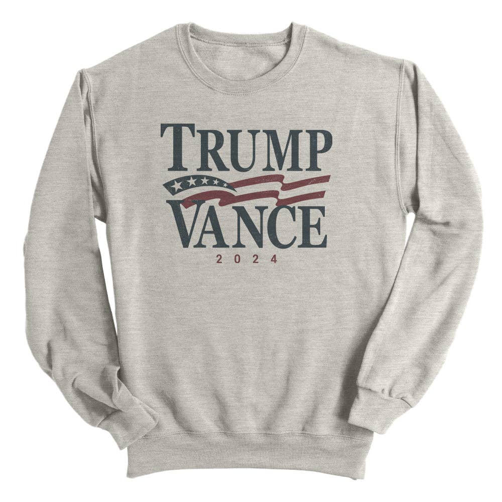 Trump Vance 2024 Vintage (Front): Sport Grey / S / Tee