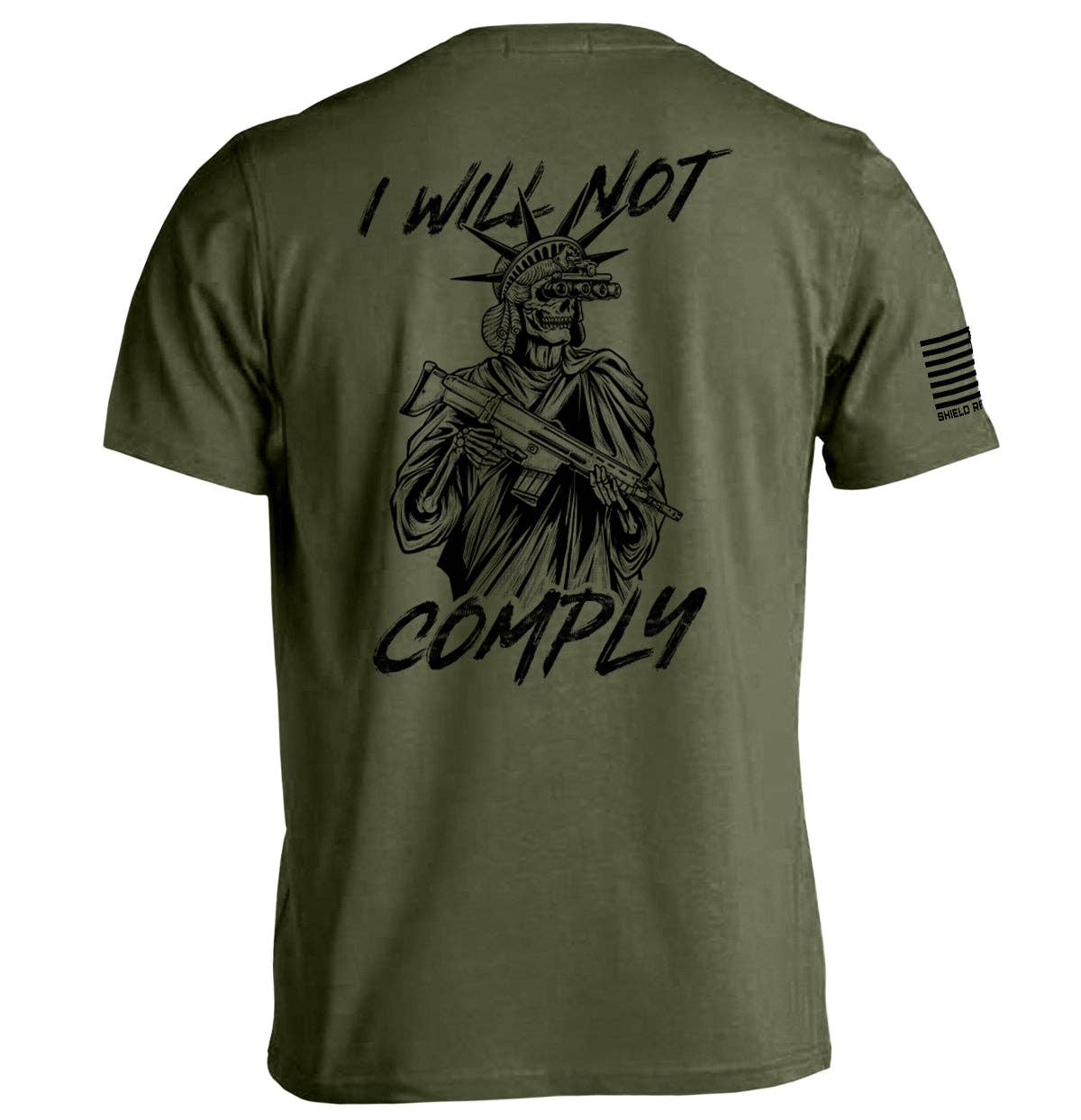 I Will Not Comply: Tan / S / Tee