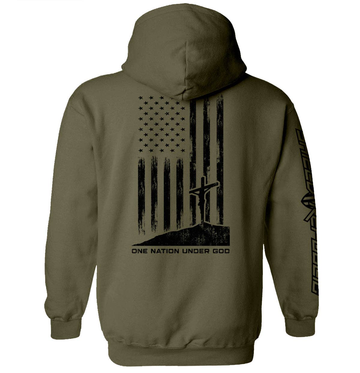 One Nation Under God: Sport Grey / 3XL / Tee