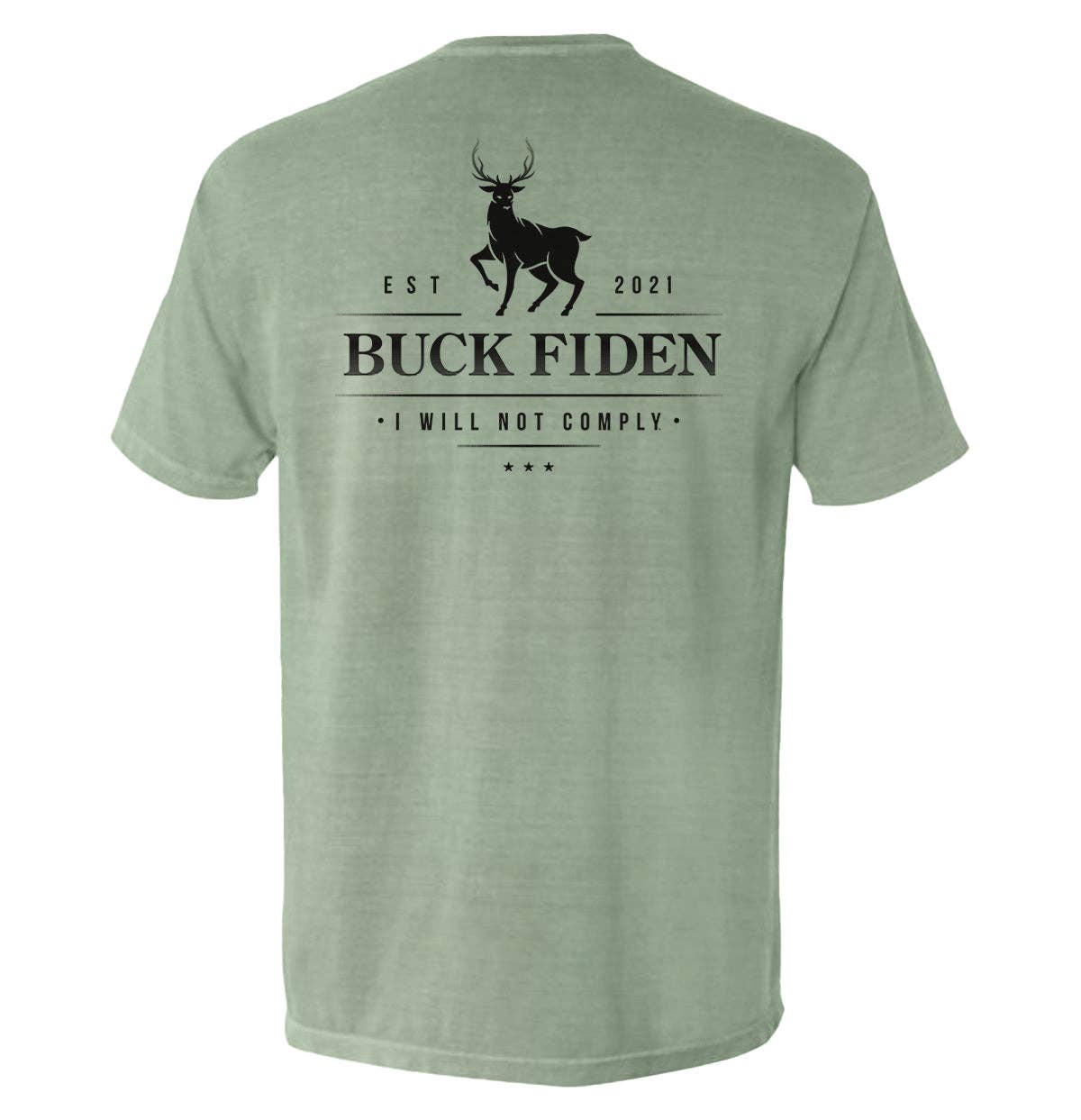 Buck Fiden: Tee / Military Green / 2XL