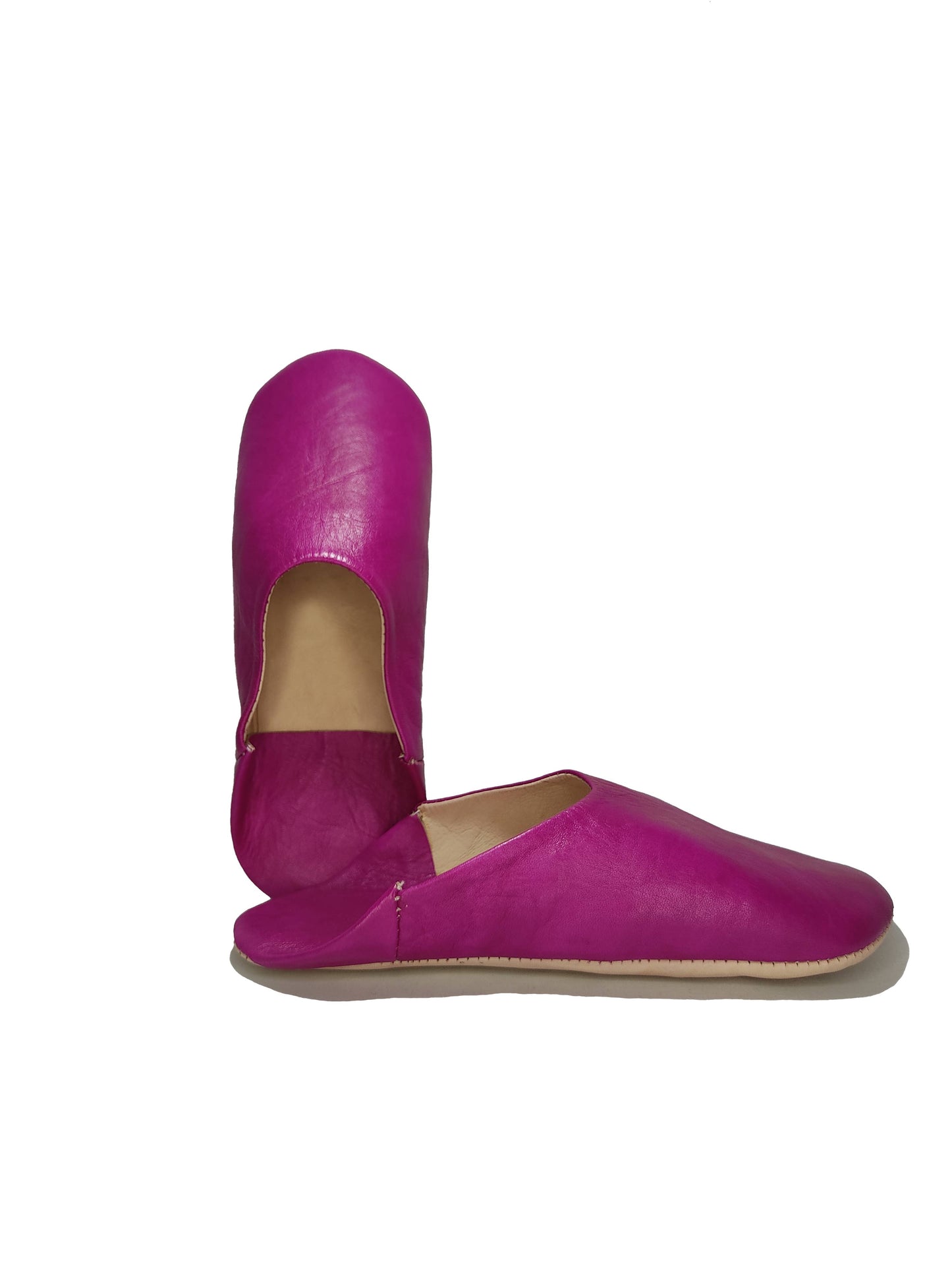 Womens Moroccan Babouche Slippers Handmade from Soft Organic: UK 8 / US 9.5 / 42 EU