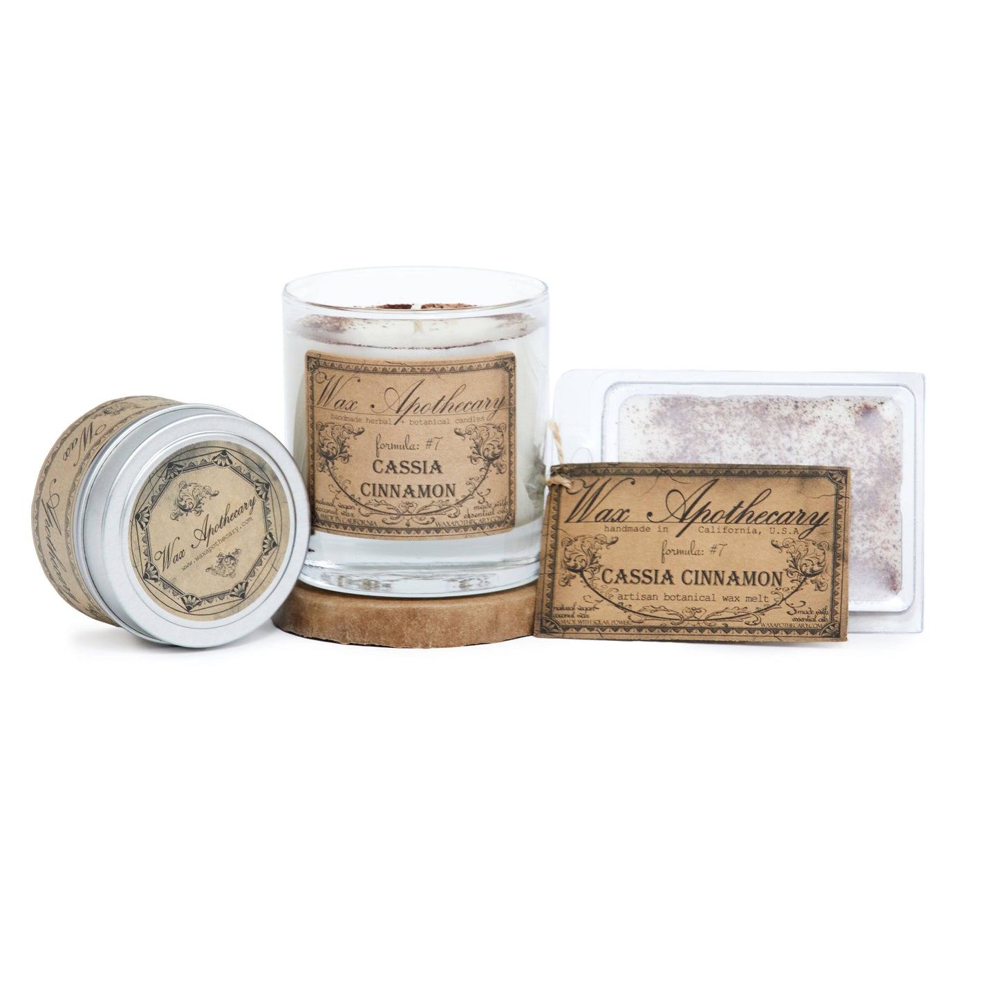 Cinnamon Botanical Travel Tin Candle 4oz