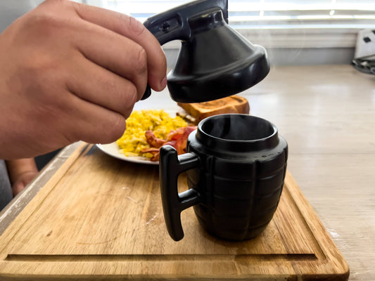 Caliber Gourmet Grenade Mug with Lid