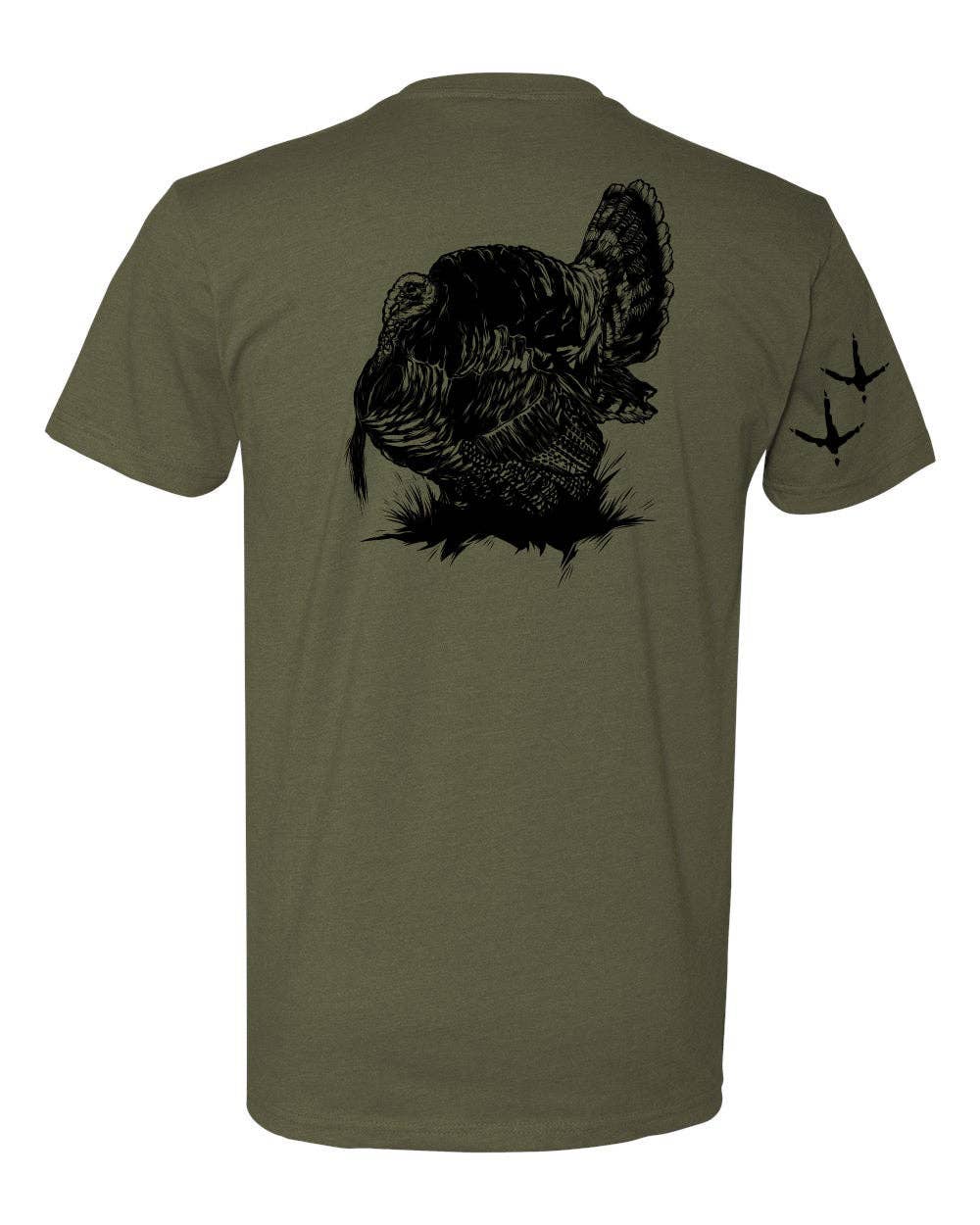 H&T Turkey T-Shirt: Military Green / Large