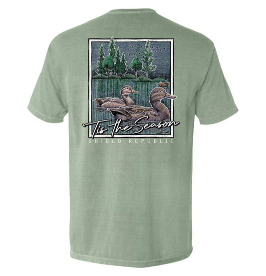 Tis the Season Duck: Bay / S / Comfort Colors Pocket Tee