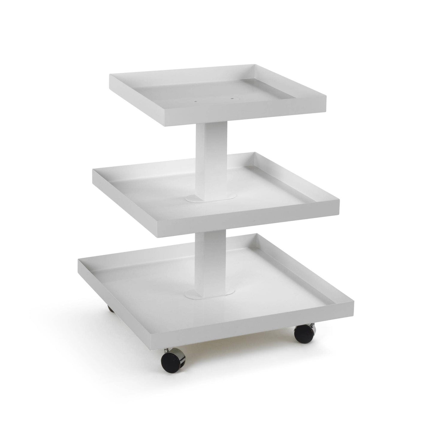 White Square 6 Tier Metal Display