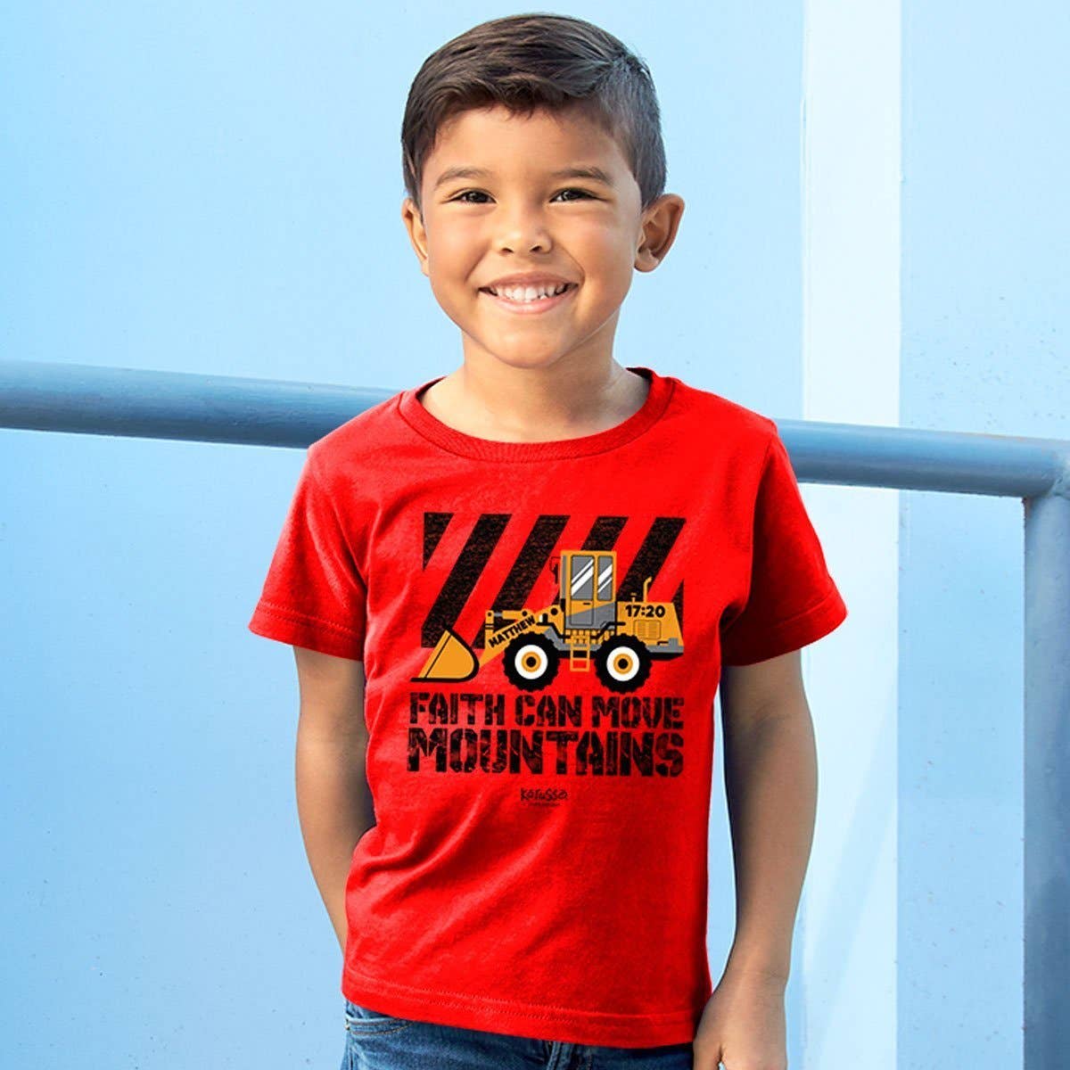 Kerusso Kids T-Shirt Front Loader: 4T / Red