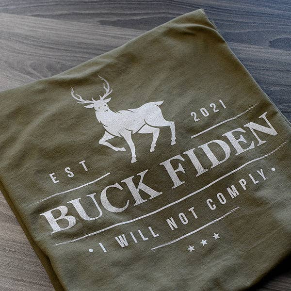 Buck Fiden: Tee / Military Green / 2XL