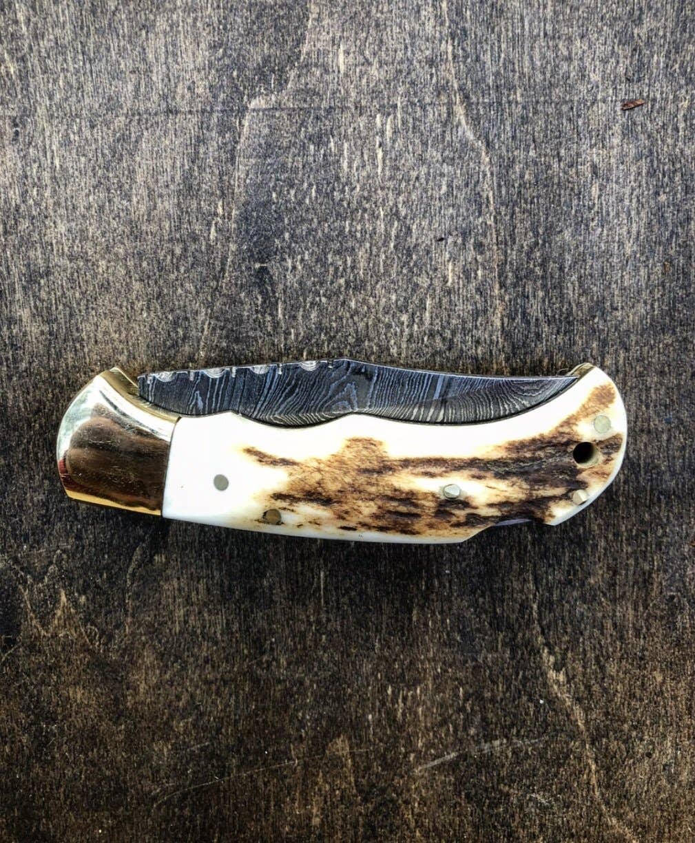 Deer Antler Pocket Knife- VG 33