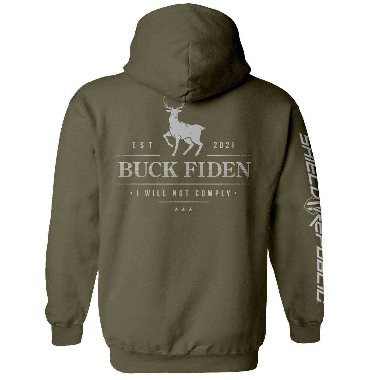 Buck Fiden: Tee / Military Green / 2XL