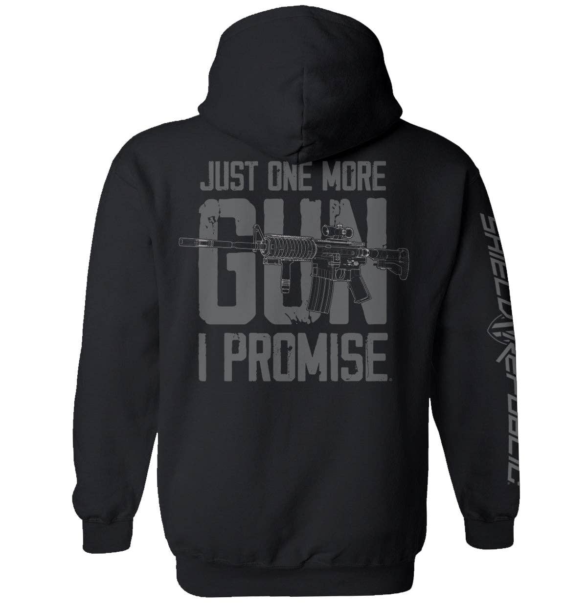 Just One More Gun I Promise: Tee / Black / 2XL