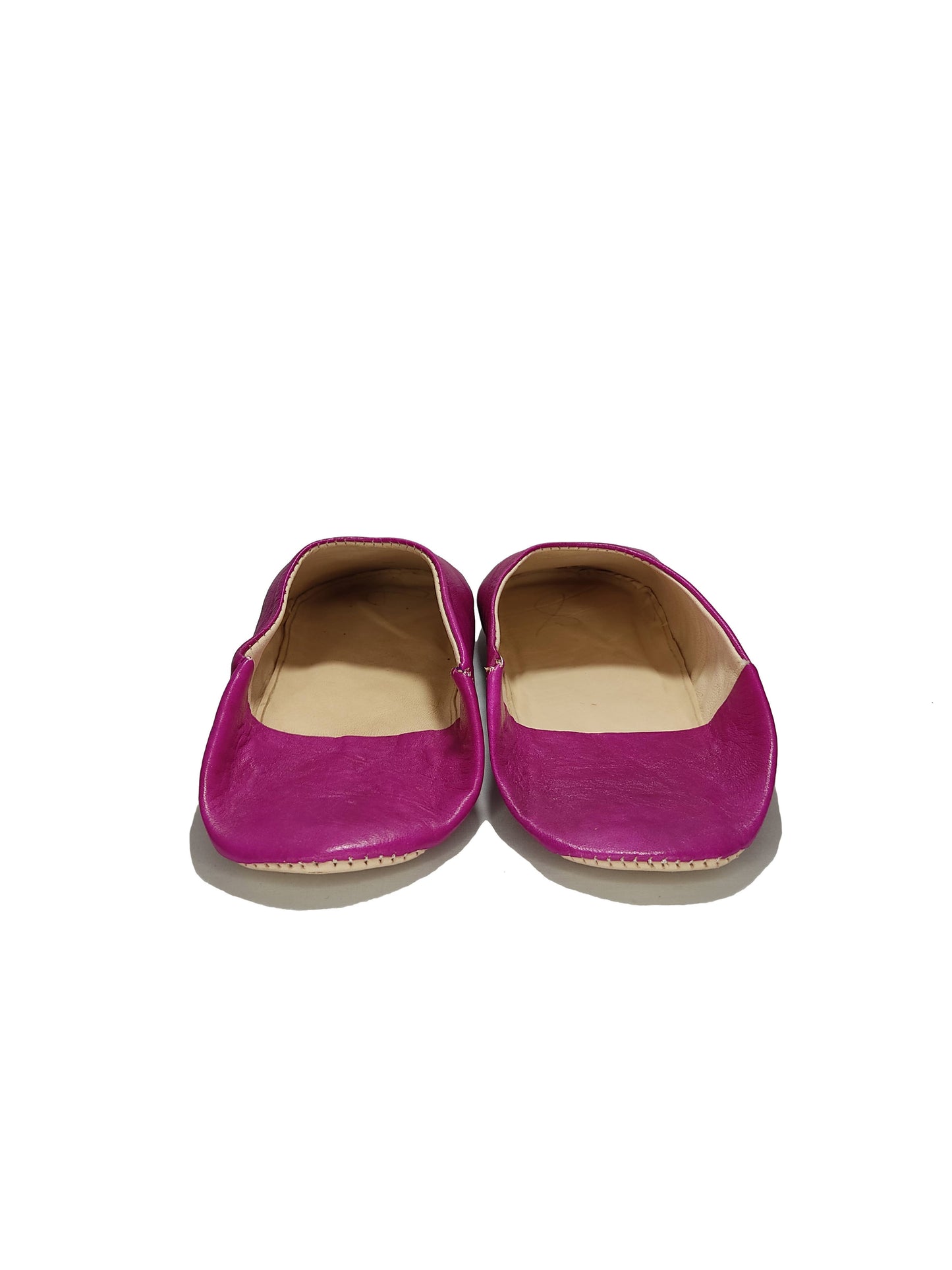 Womens Moroccan Babouche Slippers Handmade from Soft Organic: UK 8 / US 9.5 / 42 EU