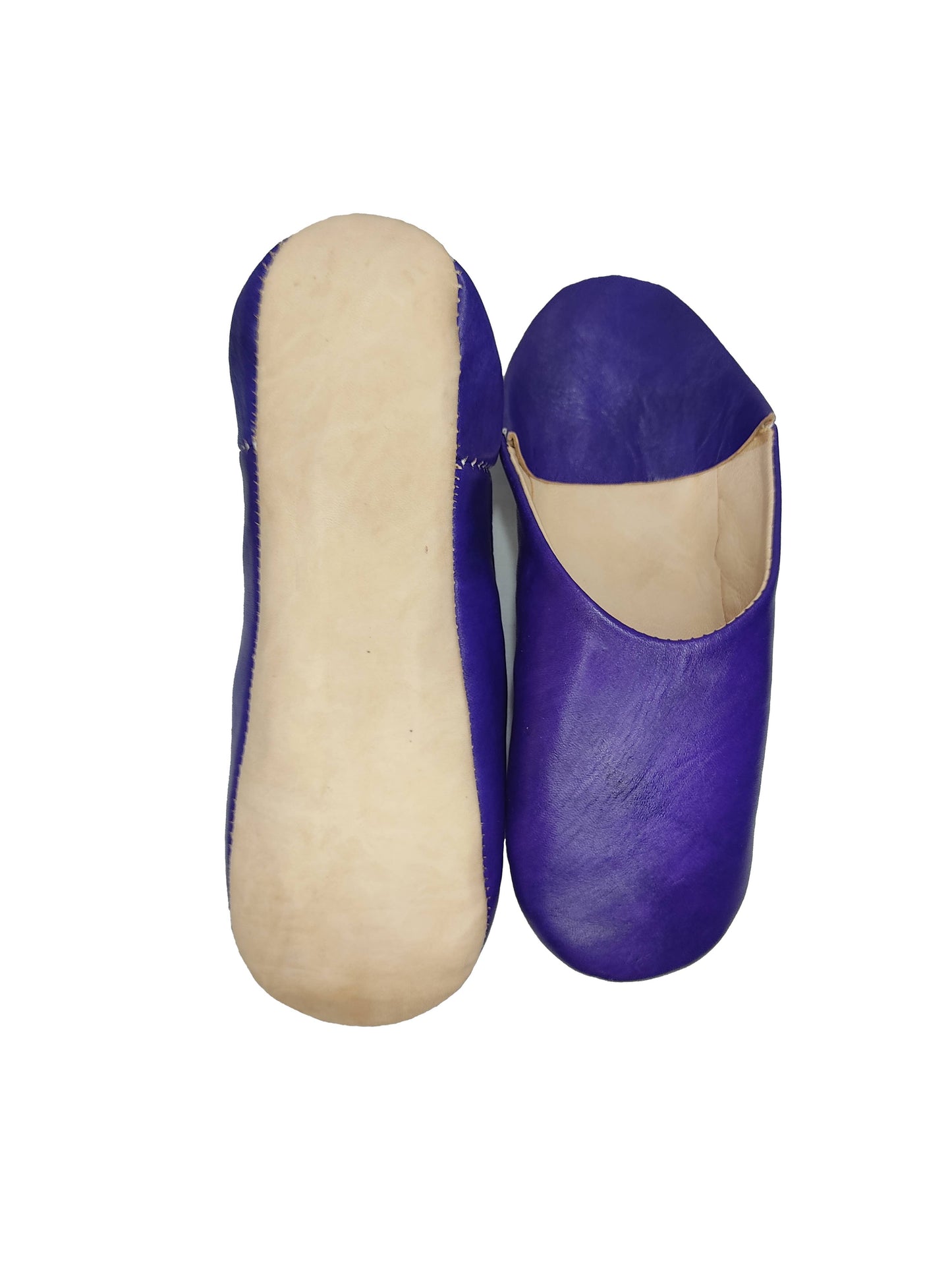Womens Moroccan Babouche Slippers Handmade from Soft Organic: UK 8 / US 9.5 / 42 EU