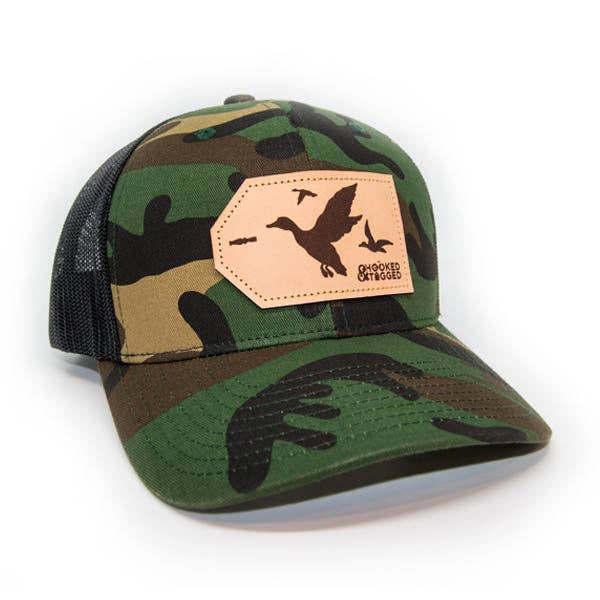 H&T Duck Patch Hat - (Curved-Brim): Loden/ Loden