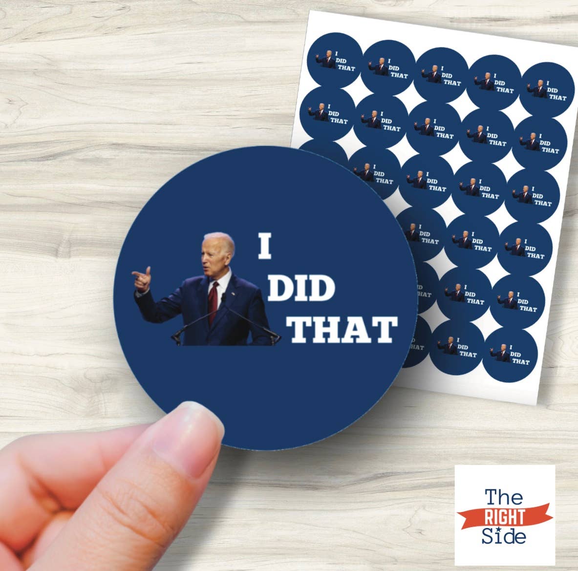 I Did That Gas Pump Biden Sticker Sheet