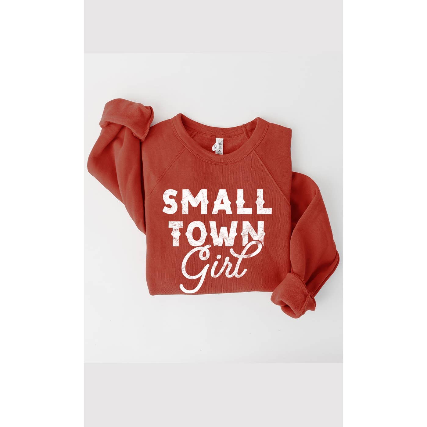 Retro Small Town Girl Graphic Premium Fleece Sweatshirt